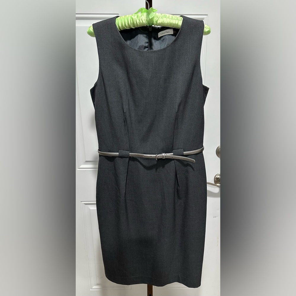 Calvin Klein Grey Sheath